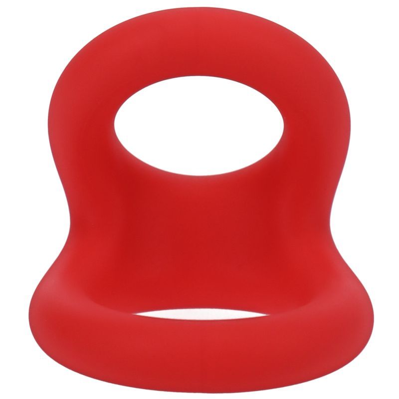 Uplift Silicone Cock Ring in Crimson