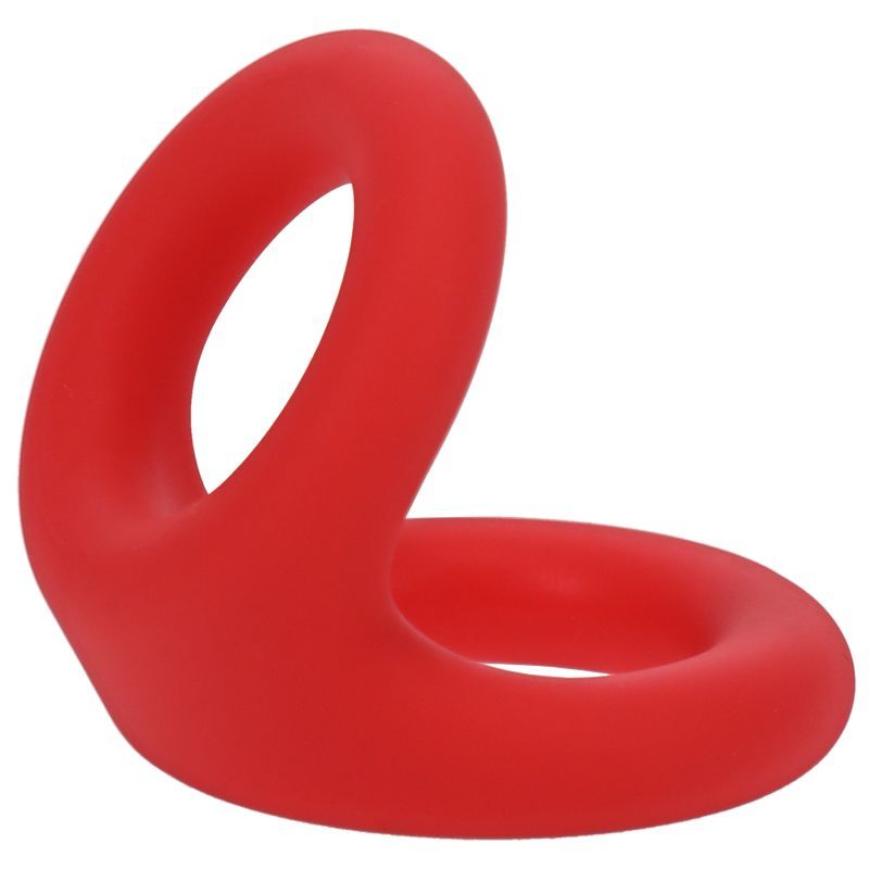 Uplift Silicone Cock Ring in Crimson