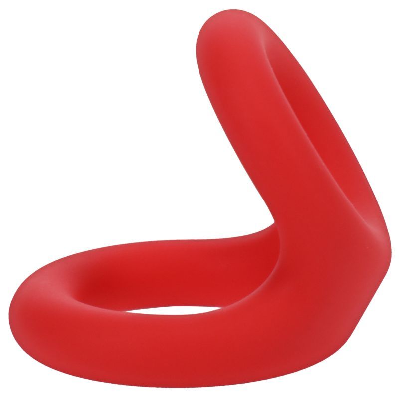 Uplift Silicone Cock Ring in Crimson