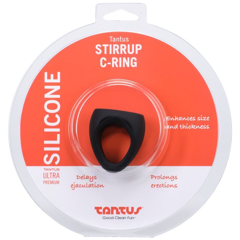 Stirrup Silicone Cock Ring (Onyx) – Silicone Cock Ring