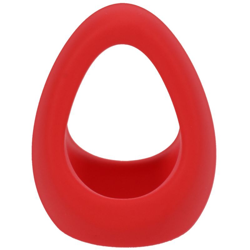 Stirrup Silicone Cock Ring in Crimson