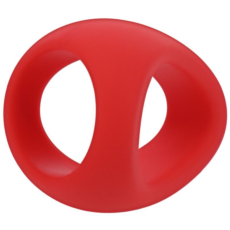 Stirrup Silicone Cock Ring in Crimson