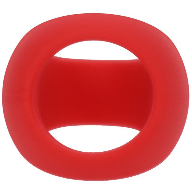 Stirrup Silicone Cock Ring in Crimson