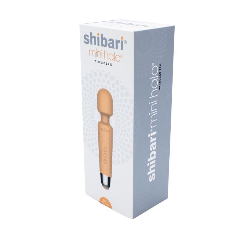 Shibari Mini Halo Wireless 20X Peach Massager 6 Inches