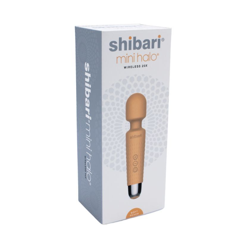 Shibari Mini Halo Wireless 20X Peach Massager 6 Inches