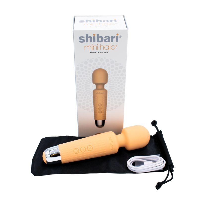 Shibari Mini Halo Wireless 20X Peach Massager 6 Inches