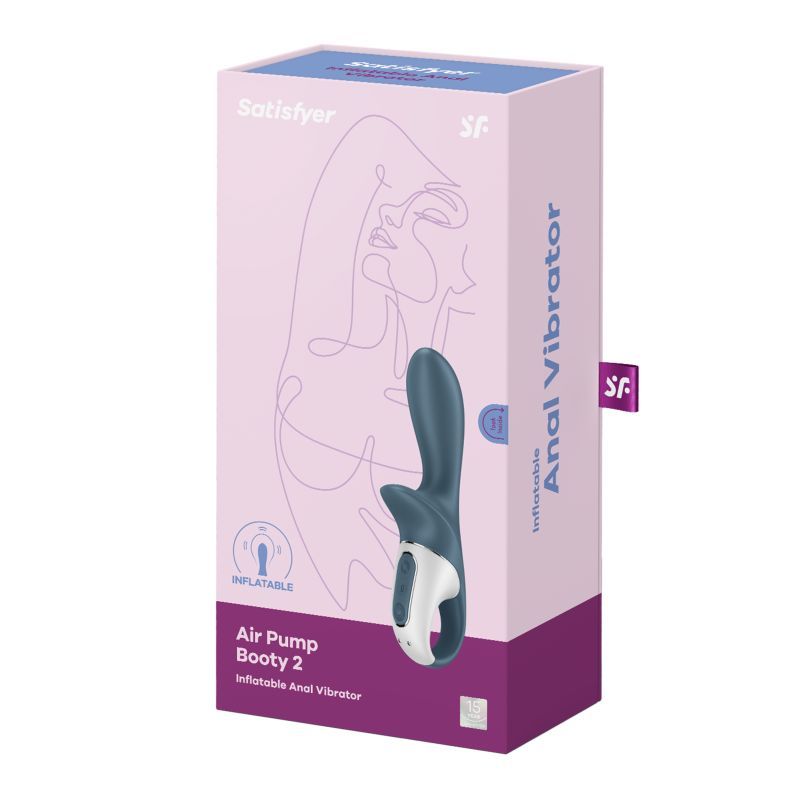 Satisfyer Air Pump Booty 2 Dark Grey Inflatable Anal Toy
