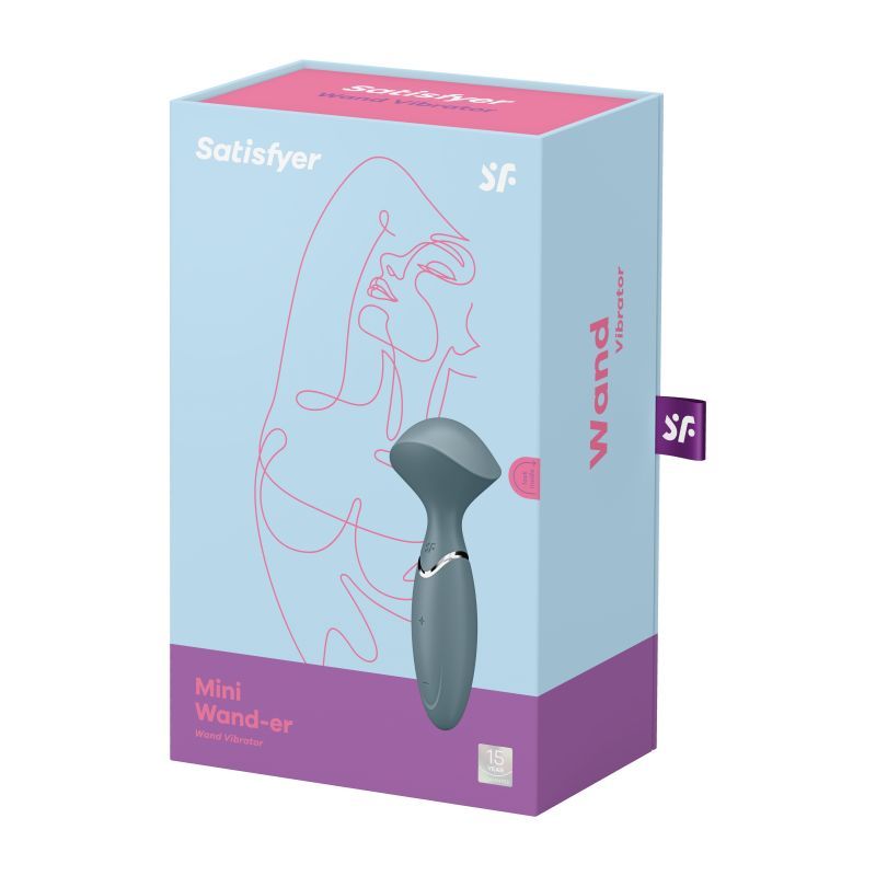 Satisfyer Mini Wand-er Stone Grey 16 cm Compact Massager