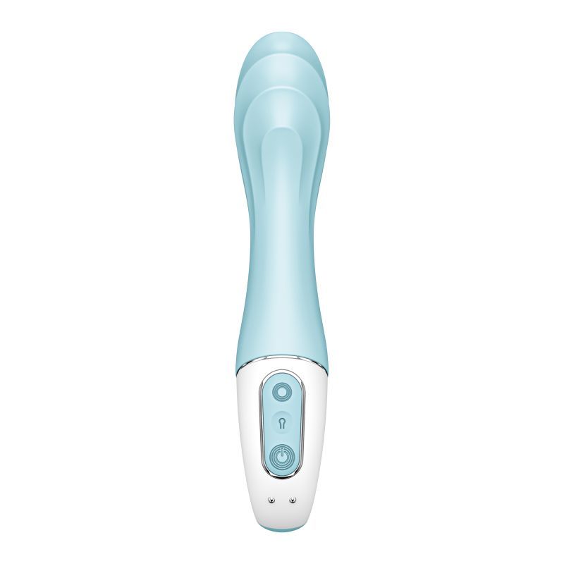 Satisfyer Air Pump Vibrator 5+ Blue 15mm Inflatable Shaft