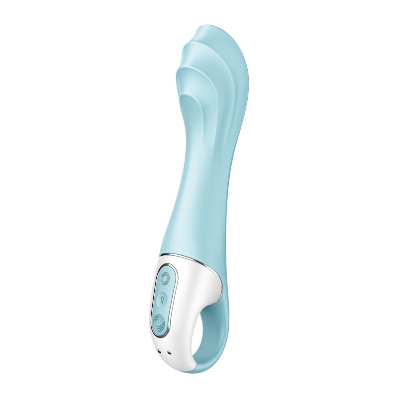 Satisfyer Air Pump Vibrator 5+ Blue 15mm Inflatable Shaft