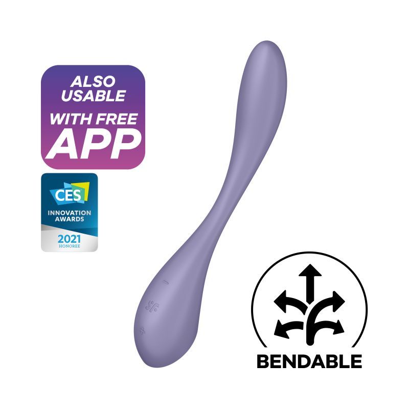 Satisfyer G-Spot Flex 5+ Lilac Vibrator with App Control