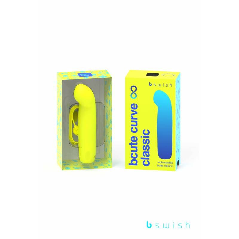 Bcute Curve Infinite Classic Citrus Yellow Waterproof Vibrator