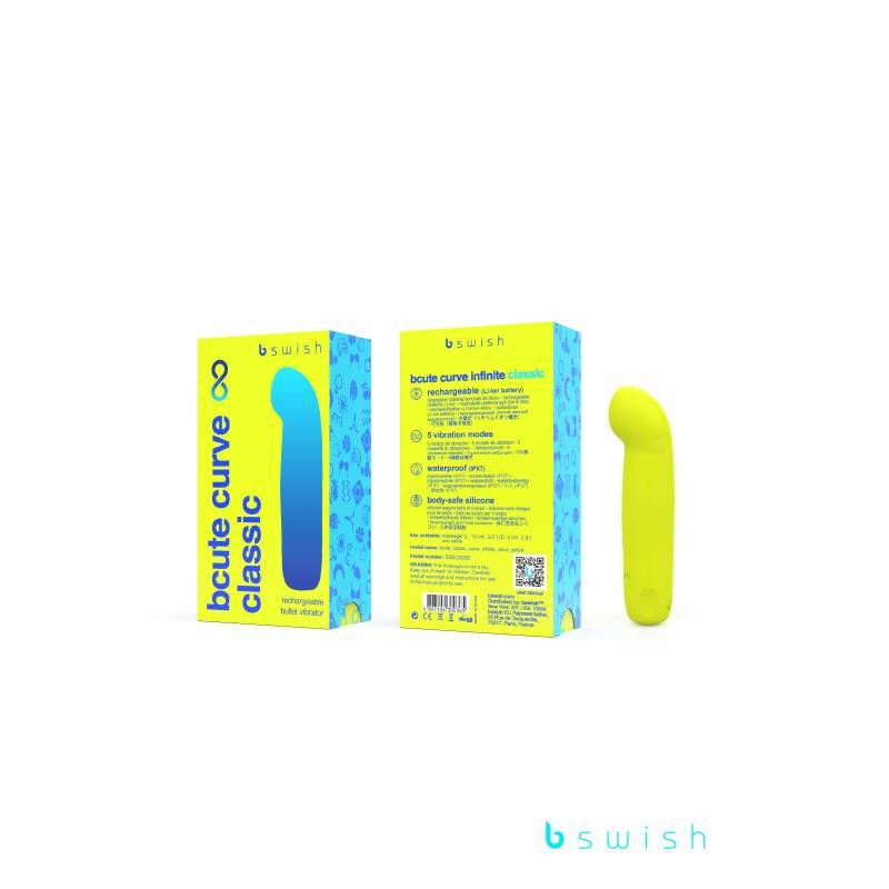 Bcute Curve Infinite Classic Citrus Yellow Waterproof Vibrator
