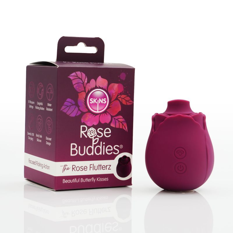 Skins Rose Buddies The Rose Flutters 130g Clitoral Vibe