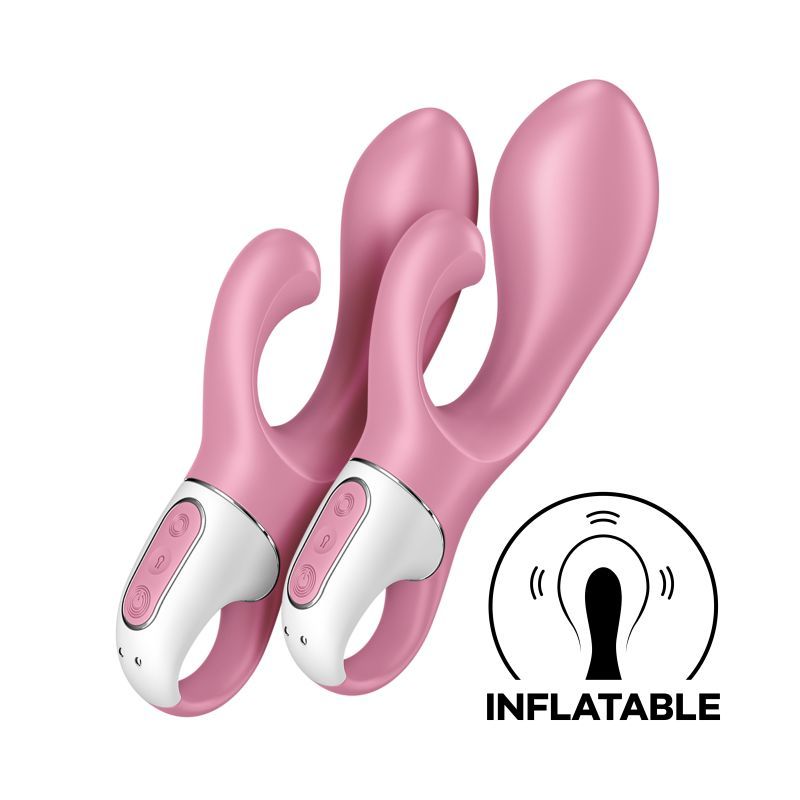Satisfyer Air Pump Bunny 2 Pink Inflatable Vibrator 15mm