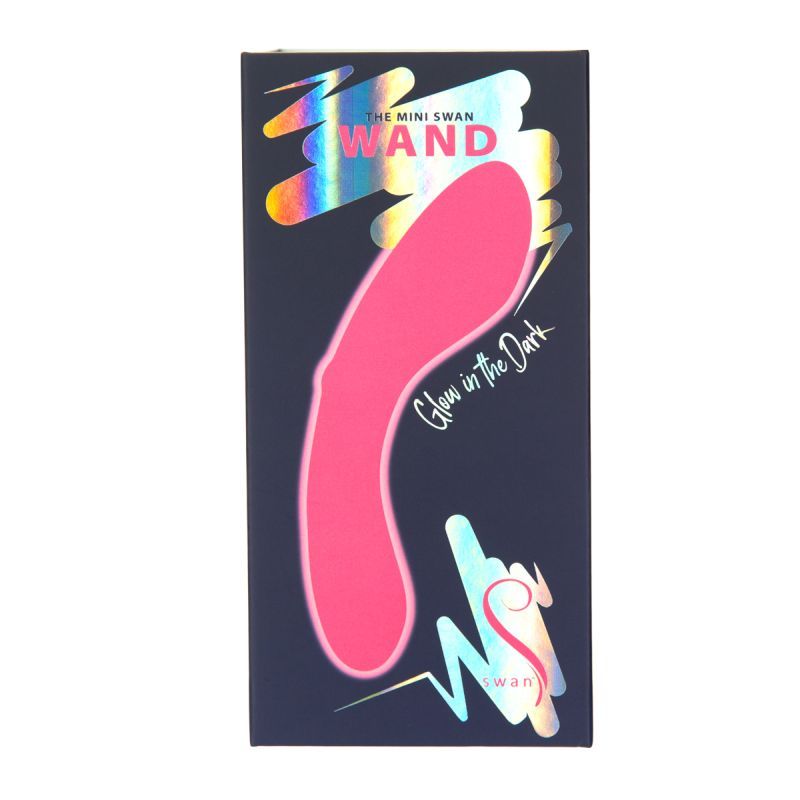 The Mini Swan Wand Glow Pink 12cm Waterproof Massager