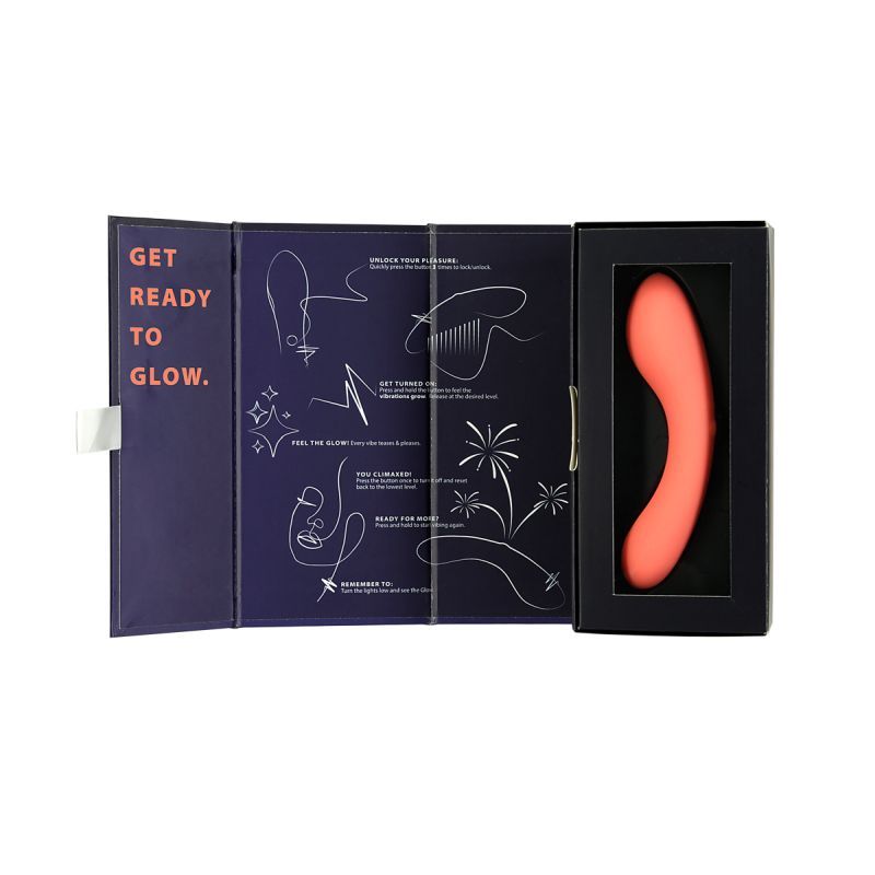 The Mini Swan Wand Glow Orange 12cm Waterproof Silicone