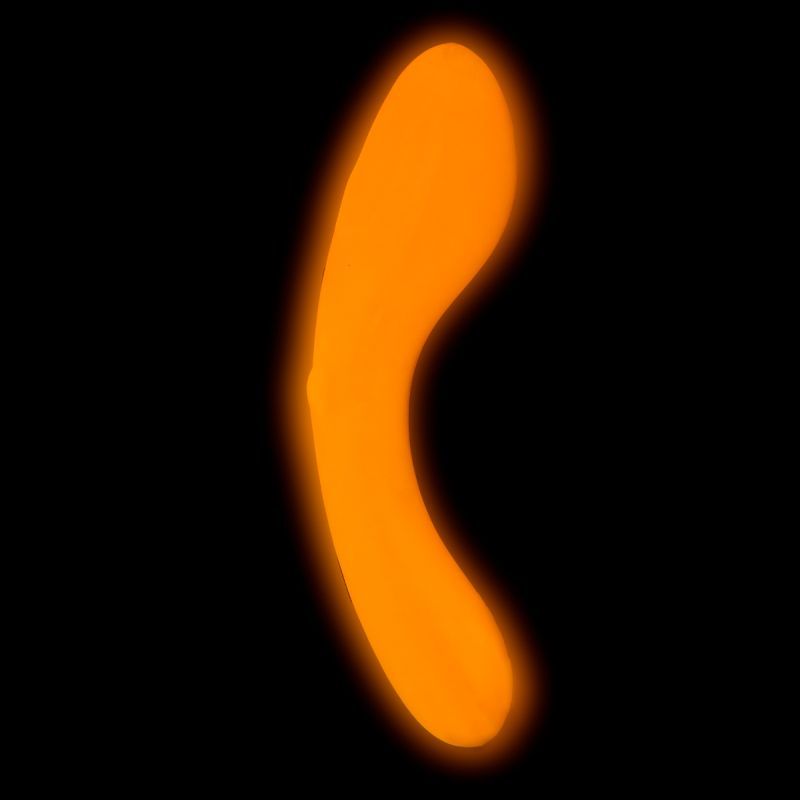 The Mini Swan Wand Glow Orange 12cm Waterproof Silicone