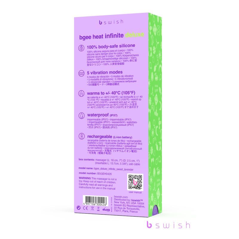 Bgee Heat Infinite Deluxe Sweet Lavender 5 Modes 40cm