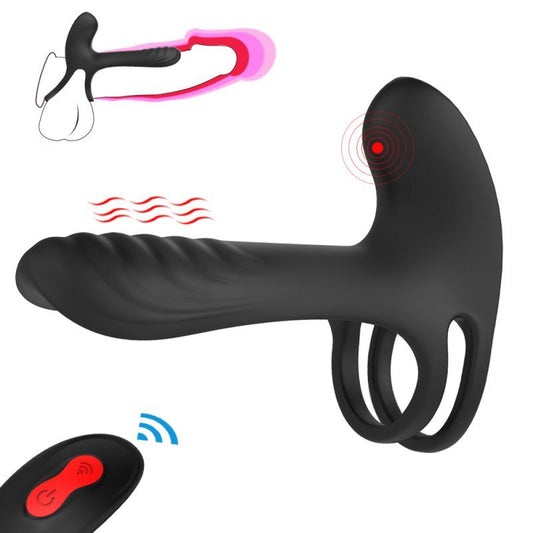 Frank Remote Control Vibrating Penis Shaft and Clit Stimulator – USB Rechargeable Enhancer