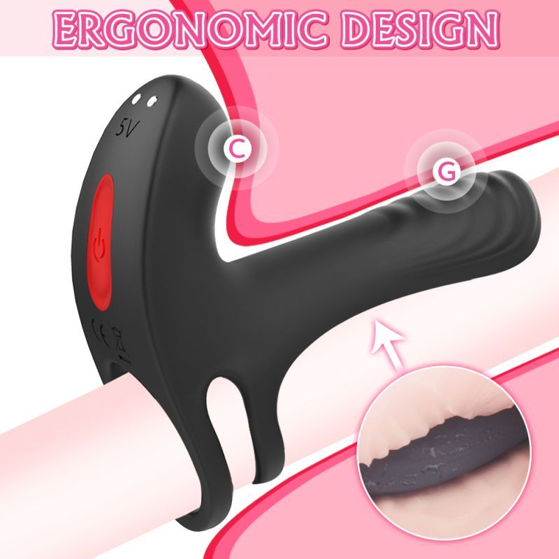 Frank Remote Control Vibrating Penis Shaft and Clit Stimulator – USB Rechargeable Enhancer