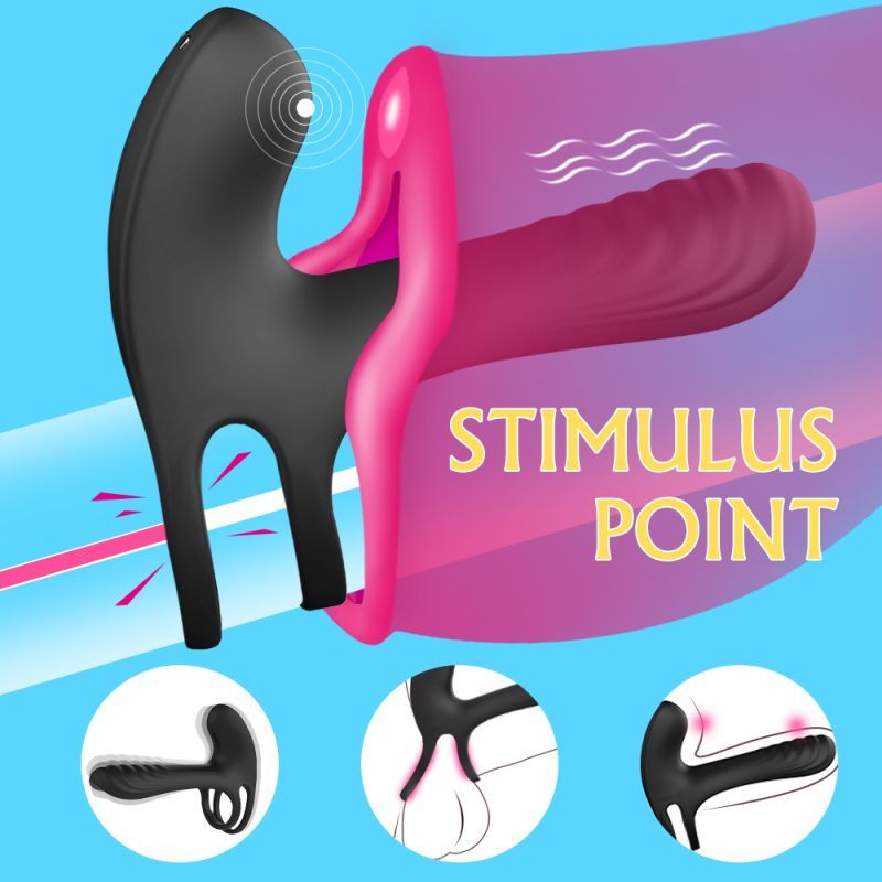 Frank Remote Control Vibrating Penis Shaft and Clit Stimulator – USB Rechargeable Enhancer