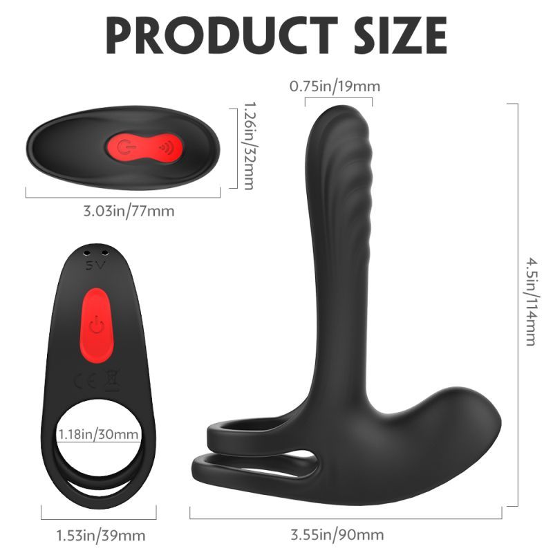 Frank Remote Control Vibrating Penis Shaft and Clit Stimulator – USB Rechargeable Enhancer