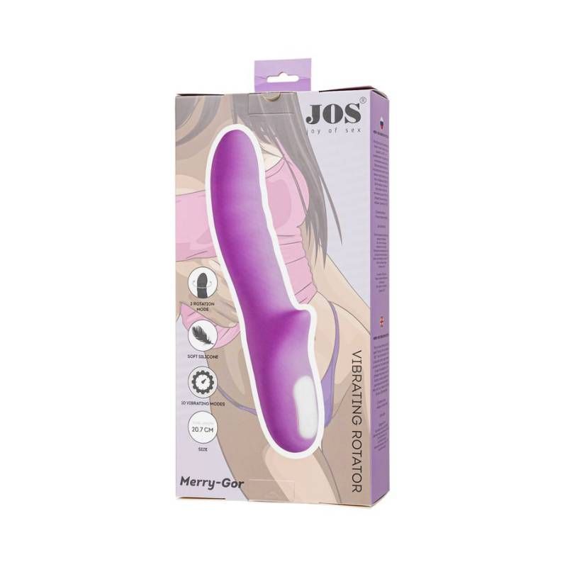 JOS Merry Gor Rotating Shaft Vibrator Violet 20.7cm