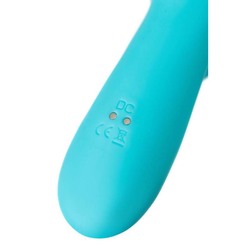 JOS Merry Swirl Rotating Shaft Rabbit Vibrator Blue 20.7cm