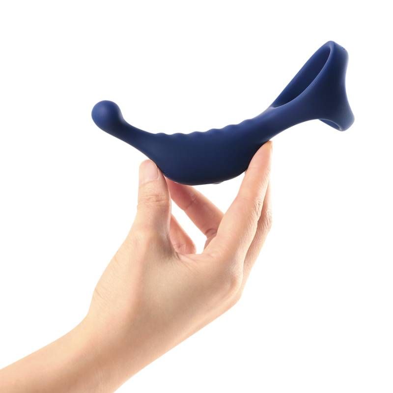 Underquaker Vibrating Anal Probe with Cockring and Remote Control