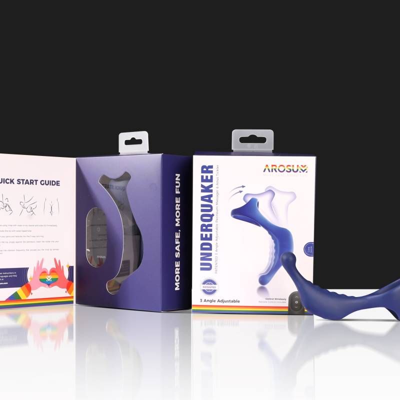 Underquaker Vibrating Anal Probe with Cockring and Remote Control