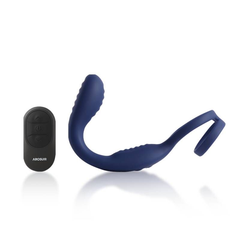 VibraDuo Remote-Controlled Prostate Massager with Cockring