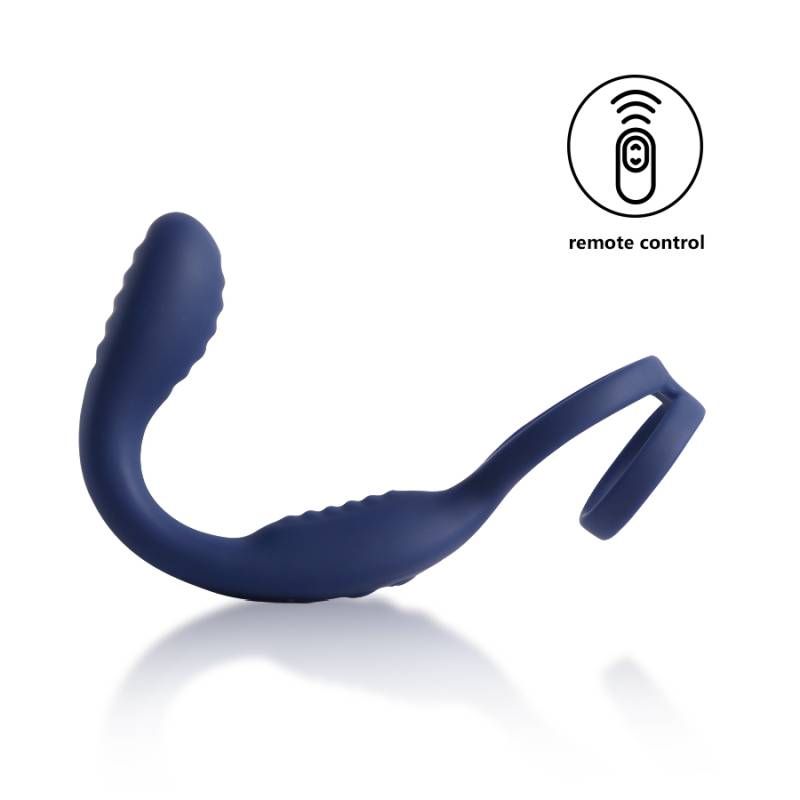 VibraDuo Remote-Controlled Prostate Massager with Cockring