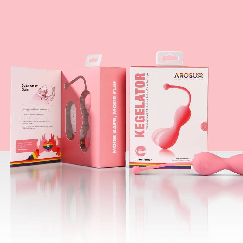 Kegelator Duo Vaginal Balls Come Hither Stimulator with Remote Control
