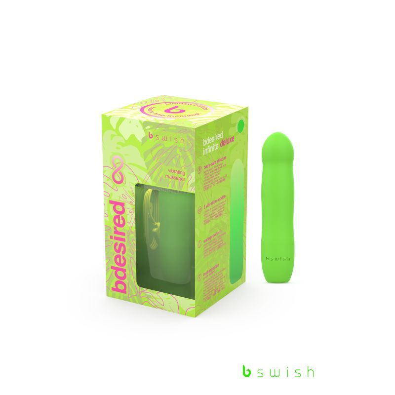 Bdesired Infinite Deluxe Paradise Green Vibrator 8 Inches