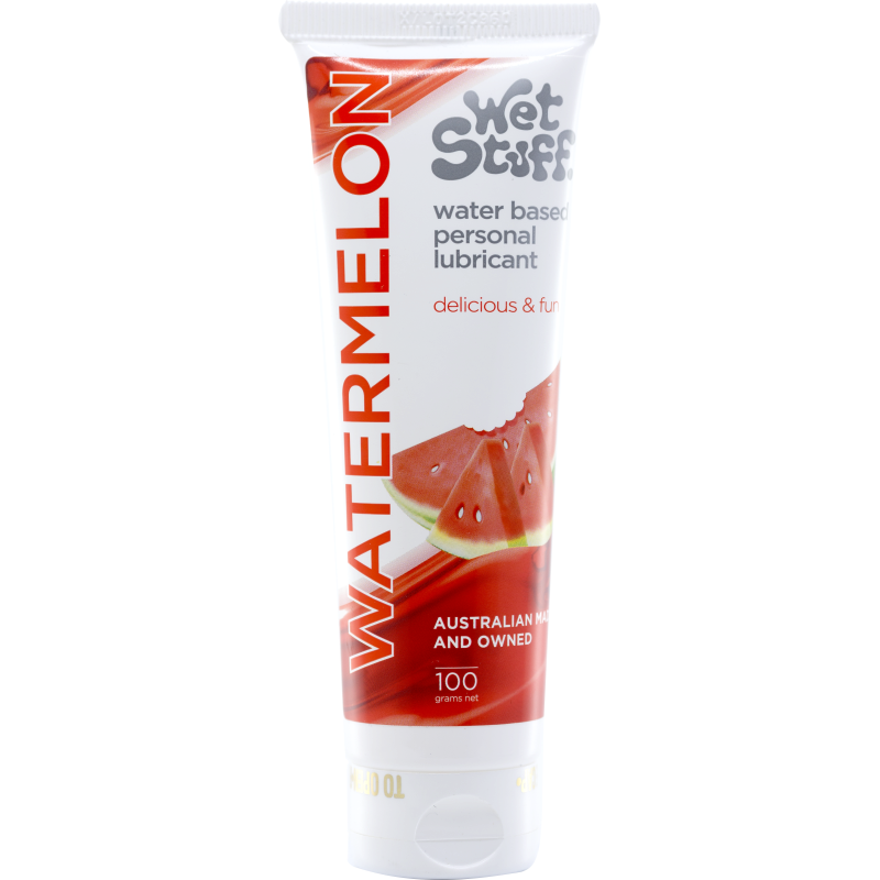 Wet Stuff Watermelon – Edible Water-Based Lubricant Gel 100g Tube