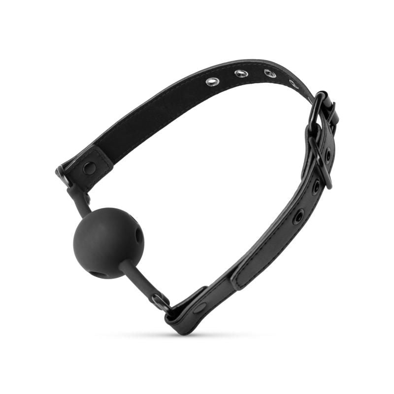 Breathable Silicone Ball Gag for Beginners in Black