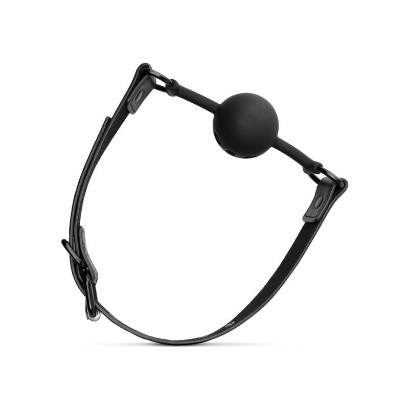 Breathable Silicone Ball Gag for Beginners in Black