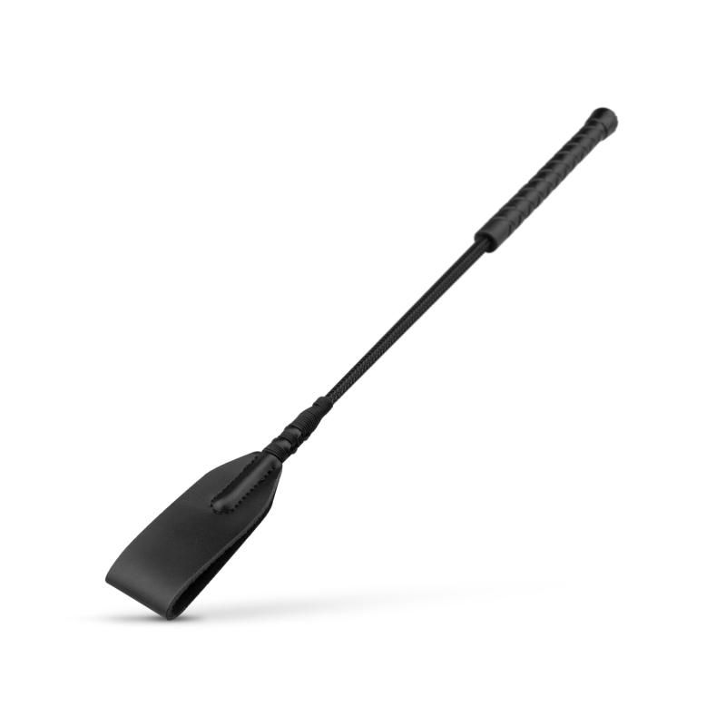 Faux Leather Crop in Black for BDSM and Sensual Play