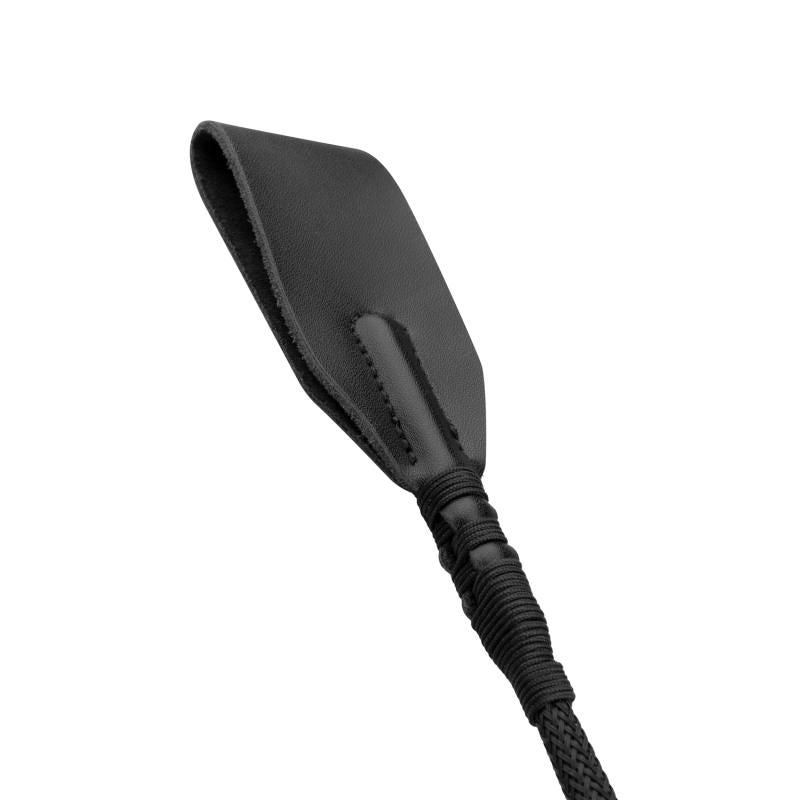 Faux Leather Crop in Black for BDSM and Sensual Play