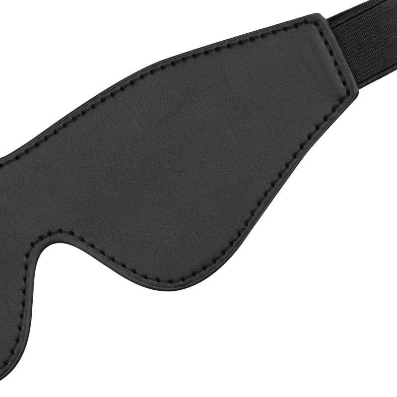 Faux Leather Black Blindfold