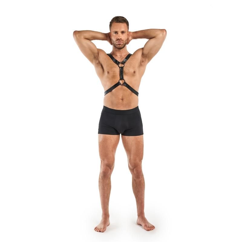 Max Bondage Harness Black Adjustable Size 26 to 50 cm