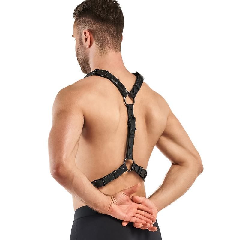 Max Bondage Harness Black Adjustable Size 26 to 50 cm