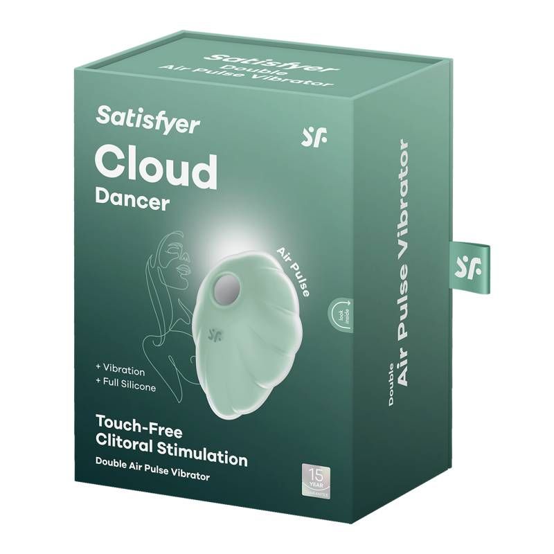 Satisfyer Cloud Dancer Mint Vibrator Compact Size