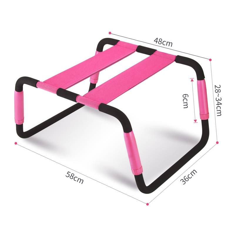 Adjustable Height Pink Sex Chair – Erotic Furniture