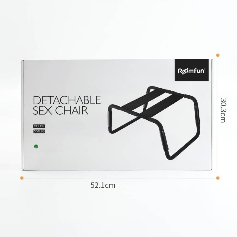 Adjustable Height Black Sex Chair – Versatile Erotic Furniture