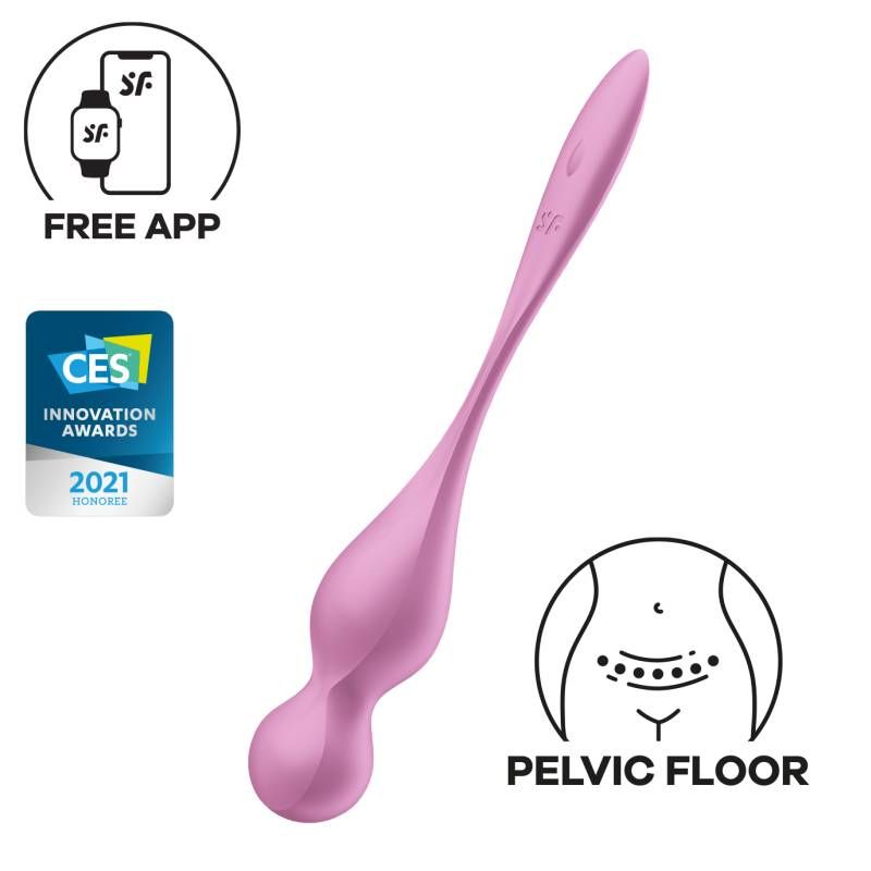 Satisfyer Love Birds 1 Kegel Trainer 73.8g with Connect App Pink