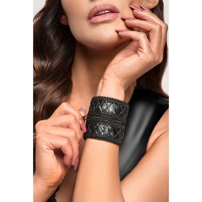 Wrist Wallet with Hidden Zipper in Premium Power Wetlook Material