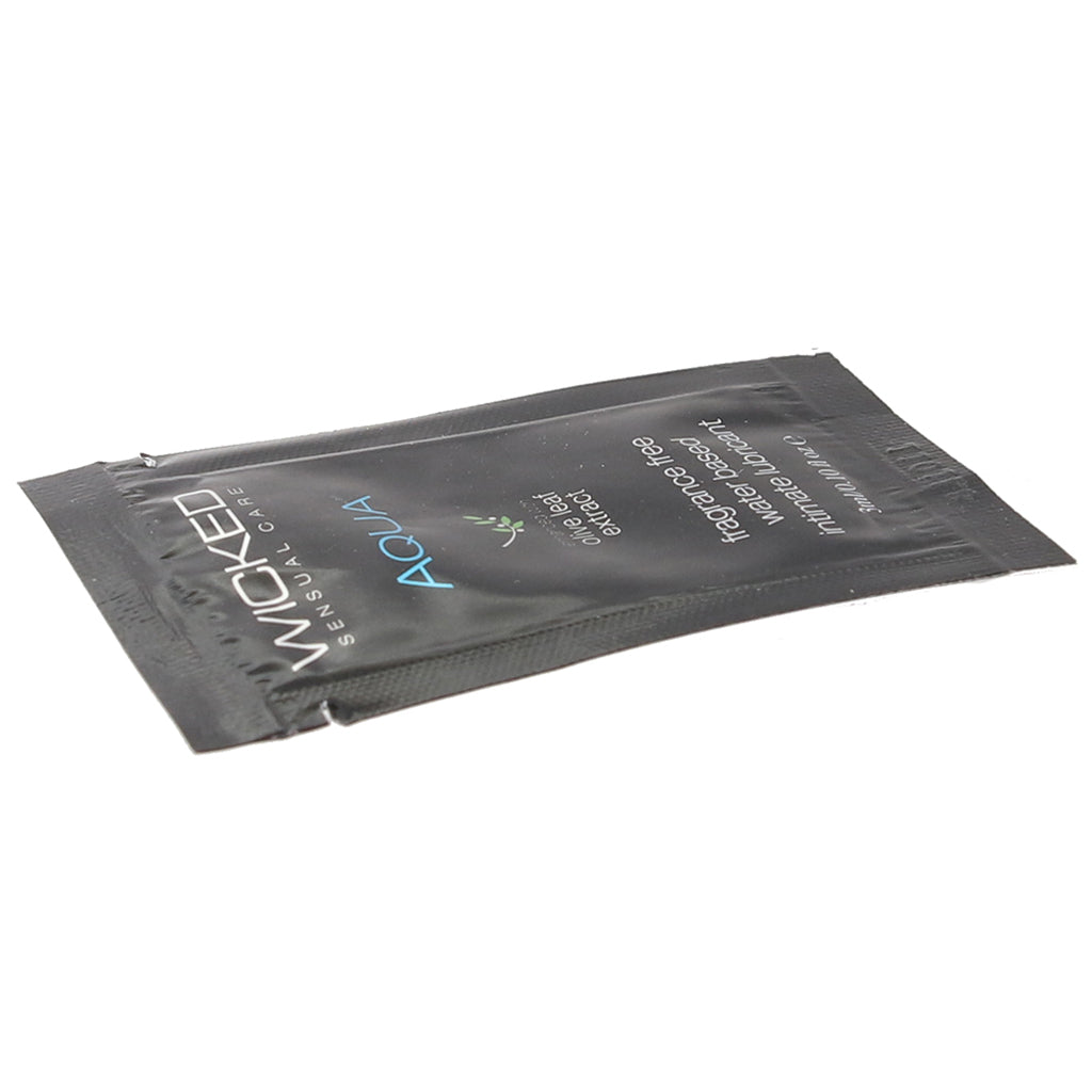 Aqua Fragrance Free Water Based Lube .10oz/3ml Lubes and Lotions > Water Based Sex Lubes