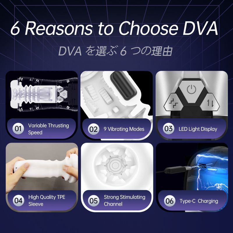 DVA Automatic Thrusting and Vibrating Masturbator